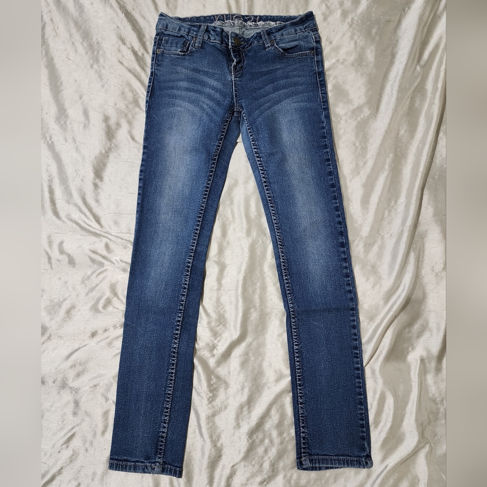 Junior's Rue21 Low Rise Medium Wash Stretch Skinny Jeans